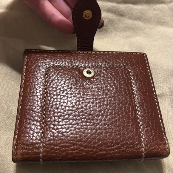 Burberry Brown Leather Buckle Flap French Wallet - Picture 14 of 15